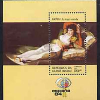 Guinea - Bissau 1984 Espana '84 Stamp Exhibition (Paintings) perf m/sheet (Goya) unmounted mint SG MS 842, Mi BL 259