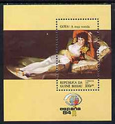 Guinea - Bissau 1984 Espana '84 Stamp Exhibition (Paintings) perf m/sheet (Goya) unmounted mint SG MS 842, Mi BL 259