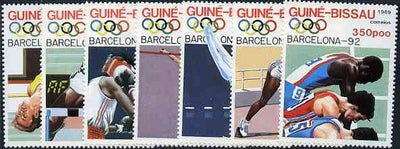 Guinea - Bissau 1989 Barcelona Olympic Games,(1st Issues) set of 7 unmounted mint, SG 1119-25, Mi 1041-47*