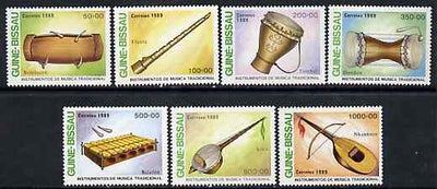 Guinea - Bissau 1989 Traditional Musical Instruments perf set of 7 unmounted mint, SG 1089-95, Mi 1011-17*