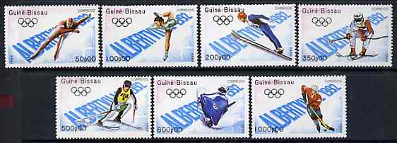 Guinea - Bissau 1989 Albertville Winter Olympic Games set of 7 unmounted mint, SG 1166-72, Mi 1088-94*