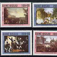 Guinea - Bissau 1989 PhilexFrance '89 Stamp Exhibition (Paintings) set of 7 unmounted mint, SG 1135-41, Mi 1057-63*