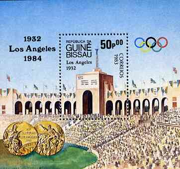Guinea - Bissau 1983 Los Angeles Olympic Games,(1st Issues) m/sheet (Stadium) unmounted mint SG MS 774, Mi BL252