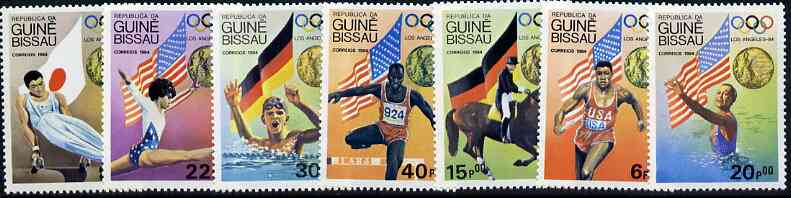 Guinea - Bissau 1983 Los Angeles Olympic Games,Gold Medallists set of 7 unmounted mint, SG 896-902, Mi 818-24*