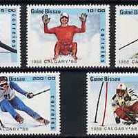 Guinea - Bissau 1988 Calgary Winter Olympic Games unmounted mint set of 7 (incl Torvill & Dean) SG 1005-11, Mi 927-33*