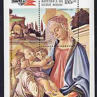 Guinea - Bissau 1985 Italia '85 International Stamp Exhibition (Paintings by Botticelli) perf m/sheet unmounted mint, SG MS 966, Mi BL 266