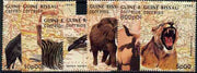 Guinea - Bissau 1988 Animals & Birds (Background of Maps) unmounted mint set of 7, SG 1029-35, Mi 982-88*