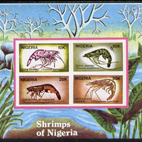 Nigeria 1988 Shrimps m/sheet unmounted mint imperforate (SG MS 564var)