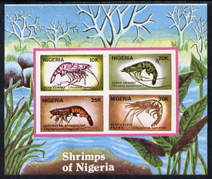 Nigeria 1988 Shrimps m/sheet unmounted mint imperforate (SG MS 564var)