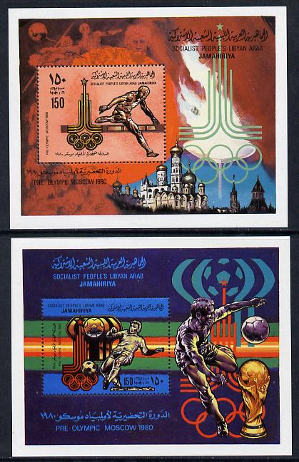 Libya 1979 Pre Olympics (1980 Moscow) set of 2 m/sheets unmounted mint, SG MS 943