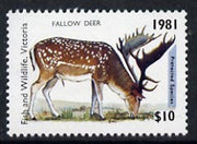 Australia 1981 Fish & Wildlife Hunting Permit Stamp (for Victoria) $10 showing Fallow Deer unmounted mint*