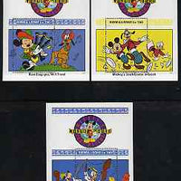 Sierra Leone 1992 Mickey's World Tour set of 3 m/sheets unmounted mint, SG MS1789