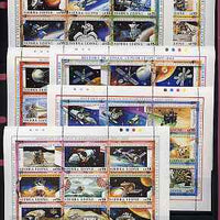Sierra Leone 1989 History of Space Exploration complete set of 54 (6 sheetlets of 9) unmounted mint SG 1248-1301