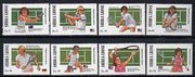 Sierra Leone 1990 Wimbledon Tennis Champions complete set of 8 unmounted mint, SG 1068-75*