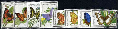 Sierra Leone 1989 Butterflies unmounted mint set of 8, SG 1312-19*