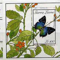Sierra Leone 1989 Butterflies set of 2 m/sheets unmounted mint, SG MS 1320