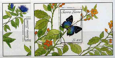 Sierra Leone 1989 Butterflies set of 2 m/sheets unmounted mint, SG MS 1320