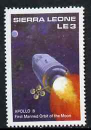 Sierra Leone 1987 Apollo 8 Rocket unmounted mint - from Milestones of Transportation set, SG 1057*