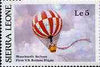 Sierra Leone 1987 Blanchard's Balloon unmounted mint - from Milestones of Transportation set, SG 1058*