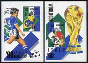 Sierra Leone 1989 Football World Cup set of 2 m/sheets unmounted mint, SG MS 1202