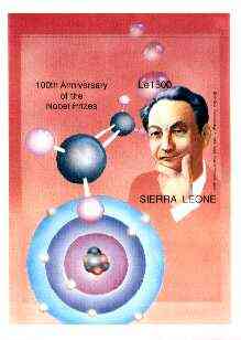 Sierra Leone 1995 Nobel Prize Winners IMPERF m/sheet (Sin-Itiro Tomonaga) unmounted mint, as SG MS 2436