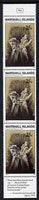 Marshall Islands 1990 History of Second World War (#06) 25c Bound Hands & grave, unmounted mint strip of 3 with Gen Gersdorff quotation in margin, SG 322