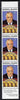 Marshall Islands 1990 History of Second World War (#16) 25c Roosevelt, unmounted mint strip of 3 with Roosevelt quotation in margin, SG 340