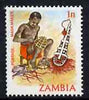 Zambia 1981 Mask Maker 1n from definitive set of 15 unmounted mint, SG 337*