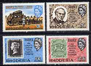 Rhodesia 1966 Philatelic Congress 'Rhopex' set of 4 unmounted mint, SG 388-91