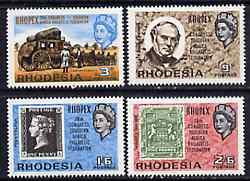 Rhodesia 1966 Philatelic Congress 'Rhopex' set of 4 unmounted mint, SG 388-91