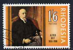 Rhodesia 1968 Famous Rhodesians (2nd Series) Alfred Beit (Benefactor) fine used SG 426*