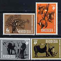 Rhodesia 1967 Nature Conservation set of 4 unmounted mint, SG 418-21*