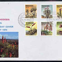 Rhodesia 1975 Aloe '75 International Succulent Congress set of 6 on unaddressed illustrated cover with first day cancels, SG 514-19