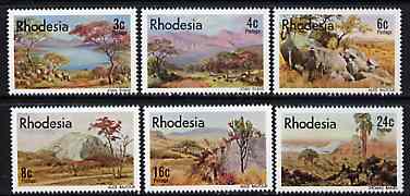 Rhodesia 1977 Landscape Paintings set of 6 unmounted mint, SG 543-48*