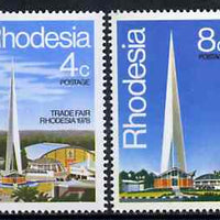 Rhodesia 1978 Trade Fair set of 2 unmounted mint, SG 553-54*