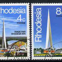 Rhodesia 1978 Trade Fair set of 2 very fine cds used, SG 553-54*