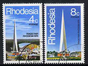 Rhodesia 1978 Trade Fair set of 2 very fine cds used, SG 553-54*