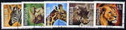 Rhodesia 1978 Animals set of 5 from def set very fine cds used , SG 560-64