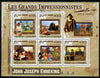 Comoro Islands 2009 The Impressionists - John Joseph Enneking perf sheetlet containing 5 values unmounted mint