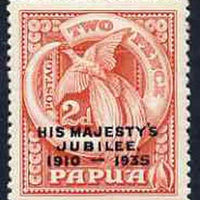 Papua 1935 KG5 Silver Jubilee 2d (Bird of Paradise) unmounted mint, SG 151*