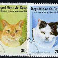 Guinea - Conakry 1998 Domestic Cats complete perf set of 6 values, cto used*