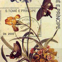St Thomas & Prince Islands 1998 Butterflies perf miniature sheet cto used