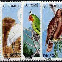 St Thomas & Prince Islands 1998 Birds complete perf set of 5 values, cto used*