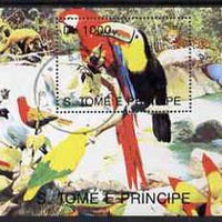 St Thomas & Prince Islands 1998 Birds (Toucan) perf miniature sheet cto used