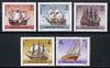 Hungary 1988 Ships set of 5 unmounted mint, SG 3845-49, Mi 3966-70