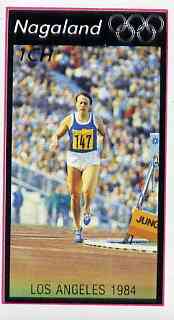 Nagaland 1984 Los Angeles Olympic Games (Running) imperf,souvenir sheet (1ch value) unmounted mint