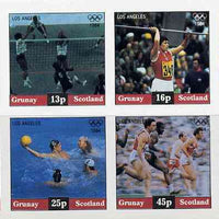 Grunay 1984 Los Angeles Olympic Games imperf,set of 8 values (10p to 50p) unmounted mint