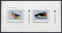 Bernera 1982 Ducks #4 imperf,set of 2 values (40p & 60p) unmounted mint