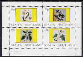 Staffa 1982 Flowers #08 perf,set of 4 values (10p to 75p) unmounted mint