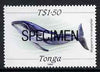 Tonga 1989 Humpback Whale 1$50 unmounted mint overprinted SPECIMEN, as SG 1014